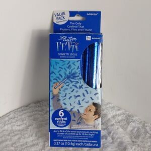 Flutter Fetti Blue Confetti Sticks (6)